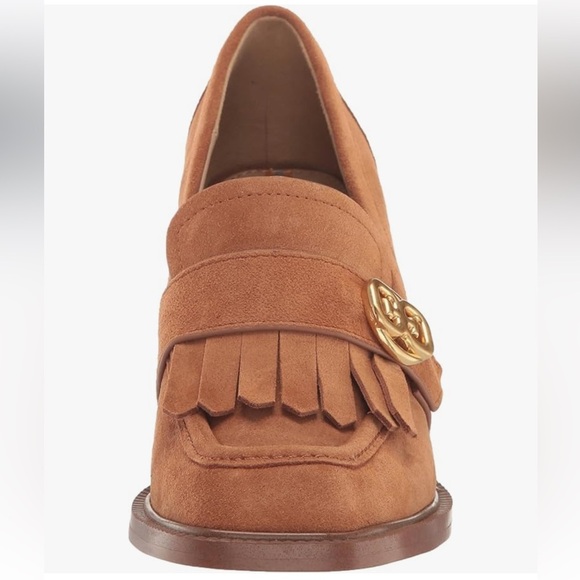 Sam Edelman Tan Loafers with Gold Accent - Picture 2 of 15